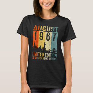 Camiseta Agosto De 1967 56 Años De Asombro