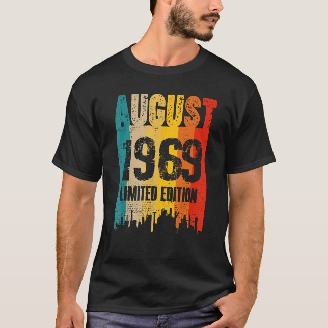 Camiseta Agosto De 1969 54 Años De Ser Increíble 1 (Anverso)