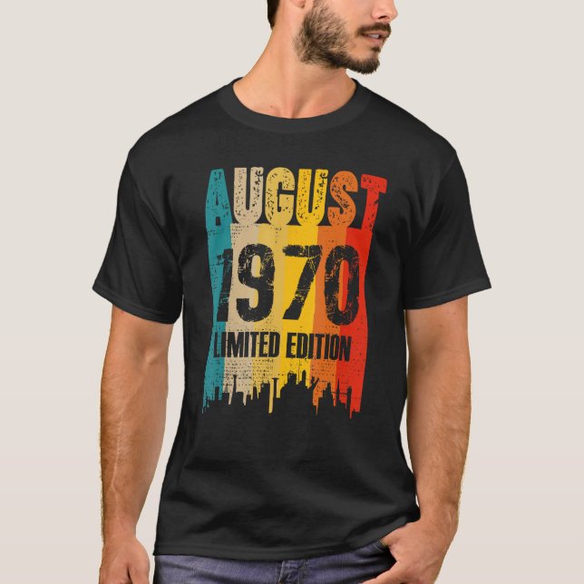 Camiseta Agosto De 1970 53 Años De Ser Increíble 1 (Anverso)