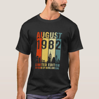 Camiseta Agosto De 1982 40 Años De Ser Increíble