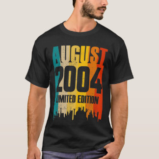 Camiseta Agosto de 2004 17 años de edad Edición limitada