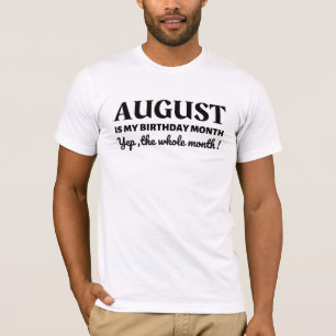 Camiseta Agosto Es Mi Cumpleaños