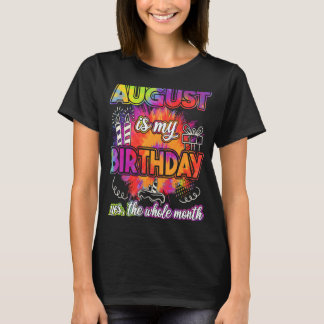 Camiseta Agosto Es Mi Cumpleaños