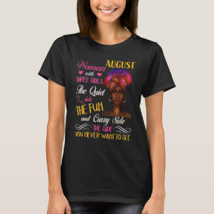 Camiseta Agosto Mujer Con Tres Lados El Lado Tranquilo El F