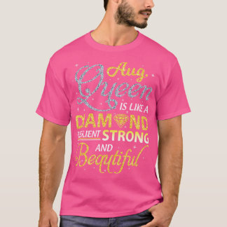 Camiseta Agosto Resiliente Fuerte Y Hermoso Nacimiento Feli