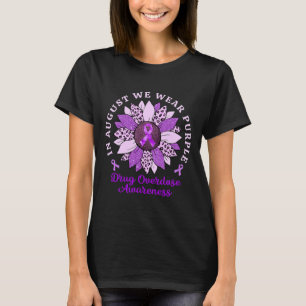 Camiseta Agosto, usamos sobredosis de drogas moradas con gi