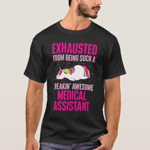 Camiseta Agotado De Ser Un Maravilloso Asistente Médico De 