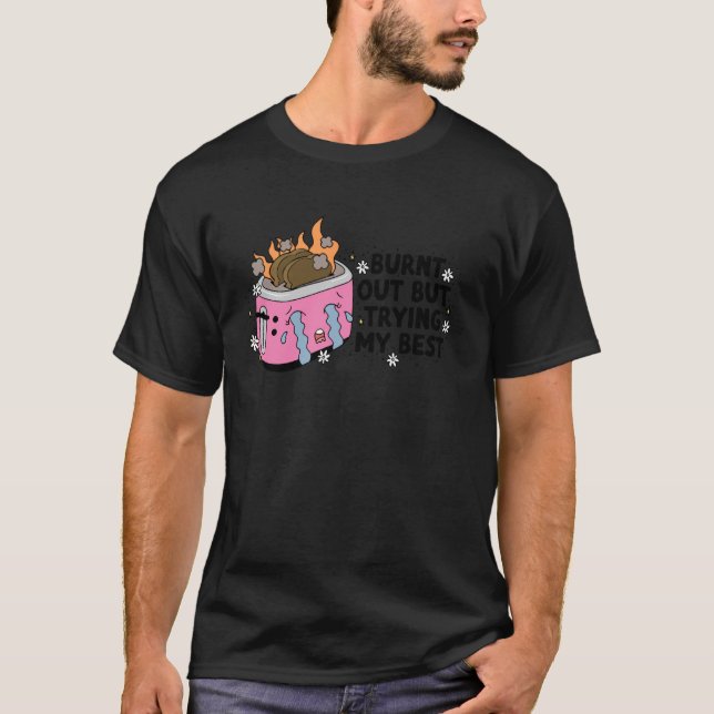 Camiseta Agotado pero dando lo mejor de mí (Anverso)