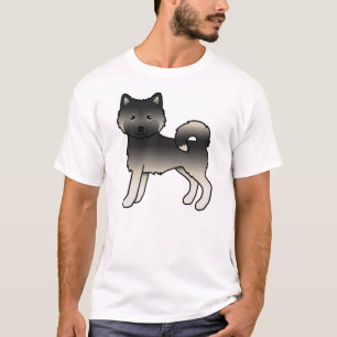 Camiseta Agouti Alaskan Malamute lindo perro de caricatura