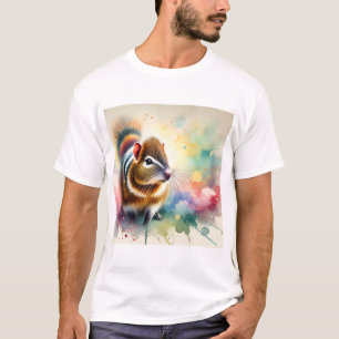 Camiseta Agouti in a Serene Watercolor Environment 180624AR