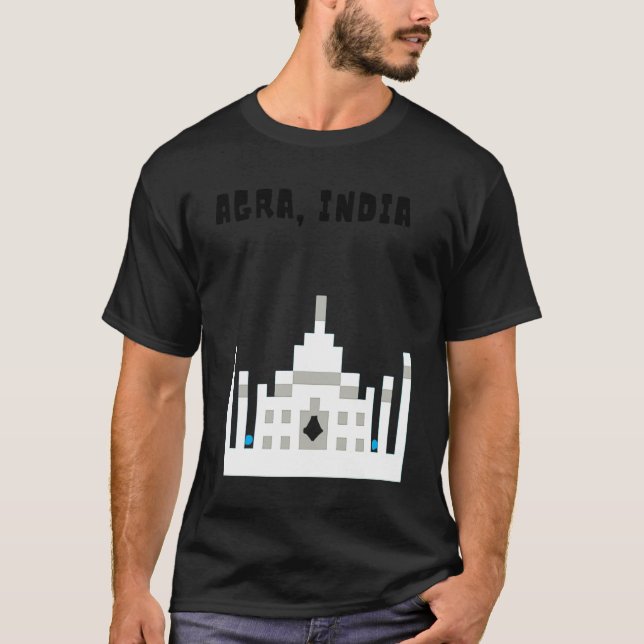 Camiseta Agra, India el hermoso Taj Mahal (Anverso)