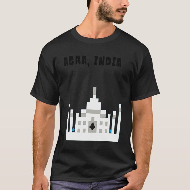 Camiseta Agra, India, el hermoso Taj Mahal (Anverso)