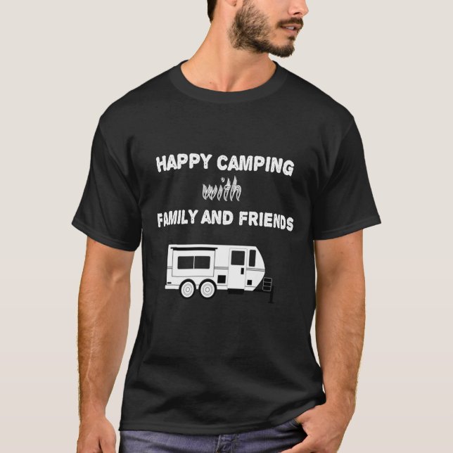 Camiseta Agradable acampada en la naturaleza (Anverso)