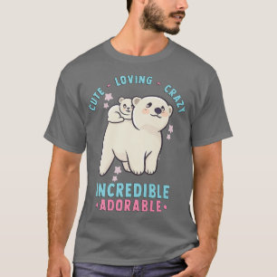 Camiseta Agradable, Amante, Loco, Increíble Adorable - Kawa