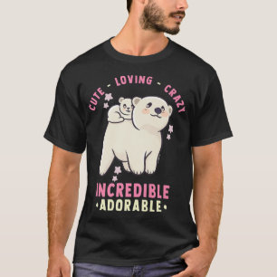 Camiseta Agradable, Amante, Loco, Increíble Adorable - Kawa
