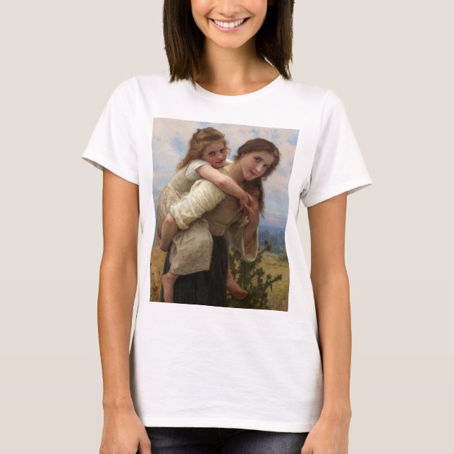Camiseta Agradable carga de William Adolphe Bouguereau (Anverso)