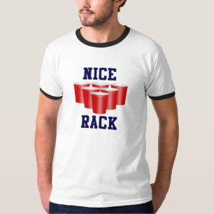 Camiseta agradable de Pong de la cerveza del