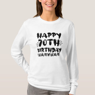 Camiseta Agradable decorativo feliz 70 cumpleaños, setenta