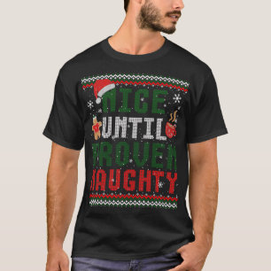 Camiseta Agradable hasta que se probó que Navidades gracios