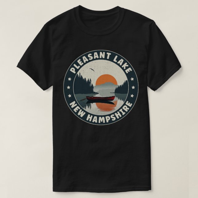 Camiseta Agradable Lake New Hampshire Sunset (Diseño del anverso)