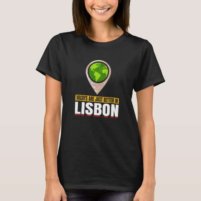 Camiseta Agradable oferta turística de Lisboa (Anverso)
