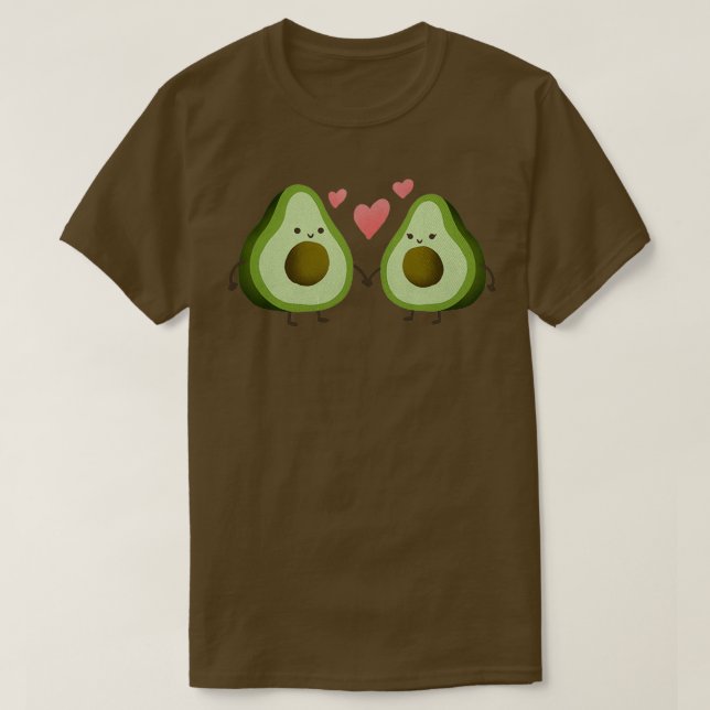 Camiseta Agradable pareja aguacate Classic TShirt (Diseño del anverso)