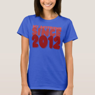 Camiseta Agradable pareja de novio, relación romántica