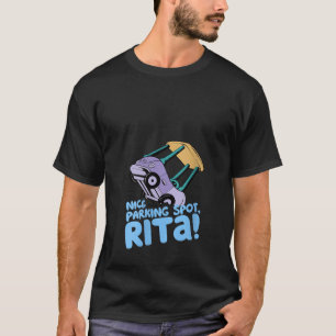 Camiseta Agradable Parking Para Mujeres Rita Funny V Cuello