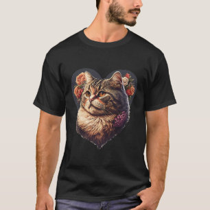 Camiseta Agradable y único hea del gato del día de San Vale