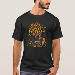 Camiseta Agradable Yorkie En Caída Perro Viajando En Bicicl