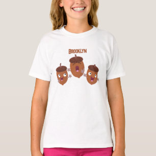 Camiseta Agradables bellotas cantando personalizado para lo