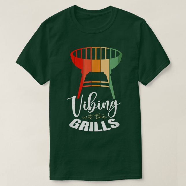 Camiseta Agradables Vibos De La Cita De La Parrillada (Diseño del anverso)