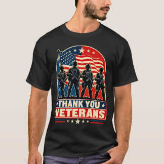 Camiseta Agradecer a los veteranos bandera americana apreci