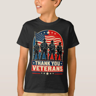 Camiseta Agradecer a los veteranos bandera americana apreci