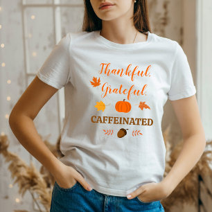 Camiseta Agradecida Agradecido Cafeinada – Vibraciones de O