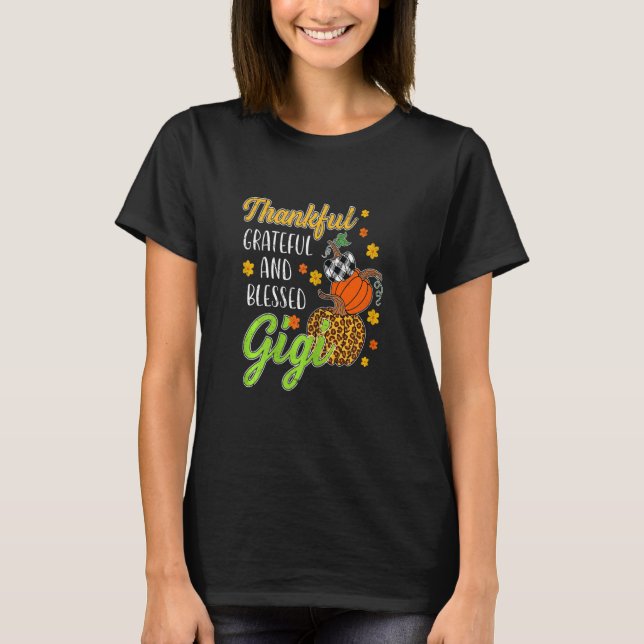 Camiseta Agradecidas Agradecidas Mujeres Bendecida Gigi Oto (Anverso)