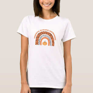 Camiseta Agradecidas mujeres de calabaza agradecidas y bend