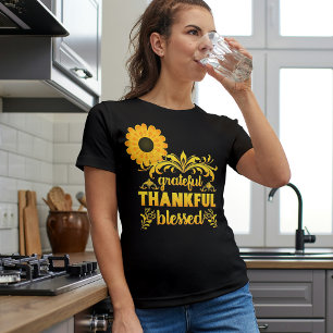 Camiseta Agradecido, agradecido, bendito girasol