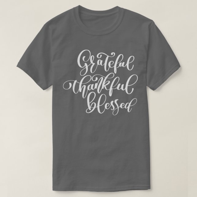 Camiseta Agradecido Agradecimiento 2 (Diseño del anverso)
