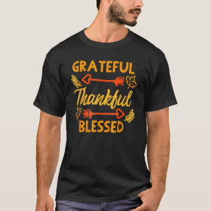 Camiseta Agradecido Agradecimiento Bienvenida Caída del Oto