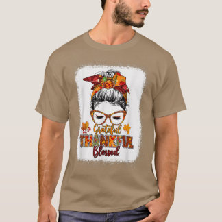 Camiseta Agradecido bollo bendecido y agradecido gracias