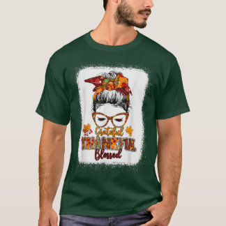 Camiseta Agradecido bollo bendecido y agradecido gracias