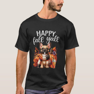 Camiseta Agradecido Bulldog francés otoño y otros