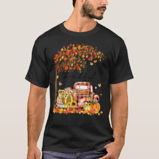 Camiseta Agradecido Camión De Calabaza Bendecido Su Caída Y