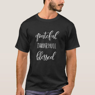 Camiseta Agradecido Gracias Bendición Gracias Feliz Plus L
