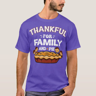 Camiseta Agradecido Por La Familia Y El Pastel