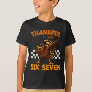 Camiseta Agradecido Por Seis Siete 6 7 Meme 67 Día de Acció