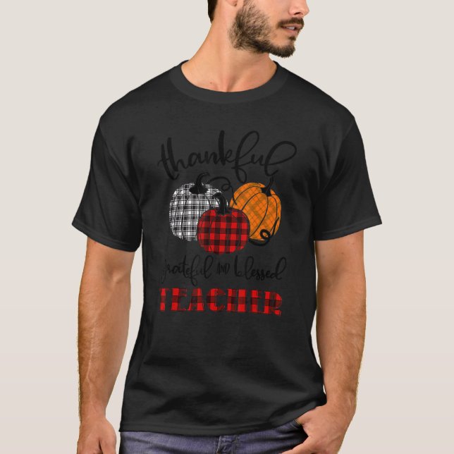 Camiseta Agradecido Profesor Bendecido de Agradecimiento Bo (Anverso)