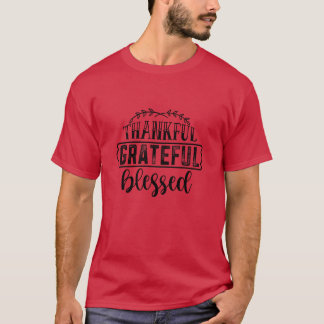 Camiseta Agradecido y agradecido bendecido01