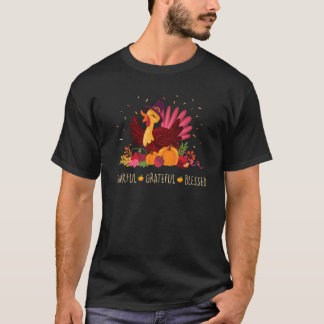 Camiseta Agradecidos agradecidos calabazas turcas felices q